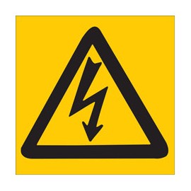 Señalamientos con pictograma de riesgos eléctricos