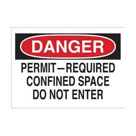 Señalamiento - DANGER Permit-Required Confined Space Do Not Enter