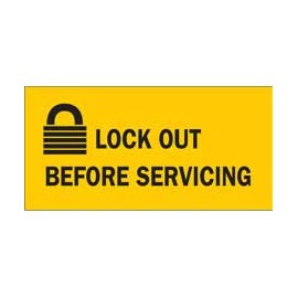 Señalamiento - Lock Out Before Servicing