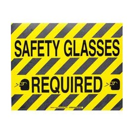 Señalamiento - SAFETY GLASSES REQUIRED ToughStripe Floor