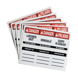 Etiquetas para candados de bloqueo SafeKey
