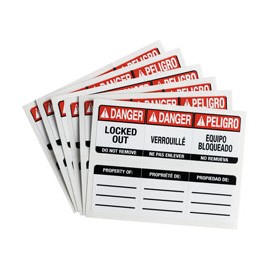 Etiquetas para candados compactos de bloqueo SafeKey